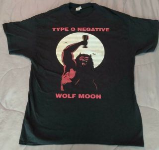 Type O Negative T Shirt Xl Wolf Moon Let Us Prey Tour Carnivore Peter Steele