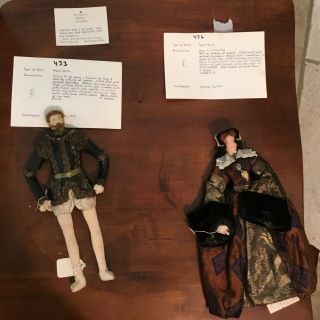 Vintage Liberty Of London Cloth Doll,  King Philip Ii And Queen Mary I.