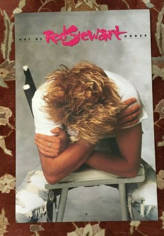 Rod Stewart Out Of Order Rare Promotional Poster