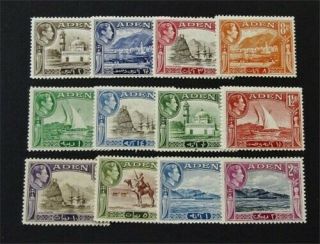 Nystamps British Aden Stamp 16 - 27a Og H $43