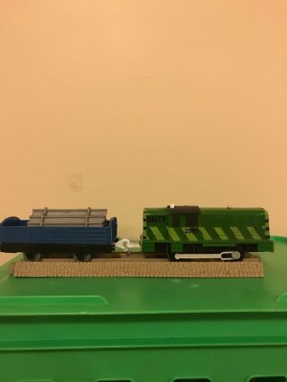 THOMAS Train Trackmaster Motorized Green Salty And Truck w/Removable Cargo 3