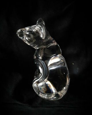 Daum▪ France▪ Clear Crystal Mouse Figurine Paperweight▪ Signed ▪3 " Tall▪exc