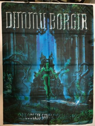 Vintage Dimmu Borgir 2000 Textile Poster Flag Metal Black
