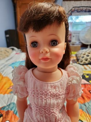Very Pretty Htf Brunette Pattite Petite Patti Playpal Doll By Ideal 18 " Tall
