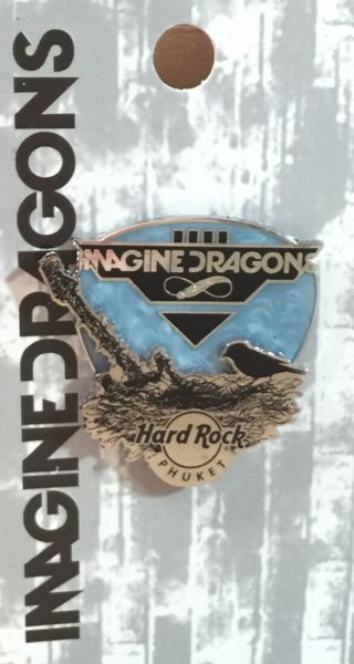 Hard Rock Cafe Phuket 2015 Imagine Dragons Pin On Card Signature Series 33