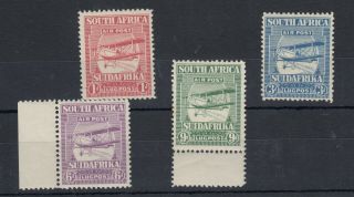 South Africa 1925 Airmail Set Sg26/29 Mnh Jk134