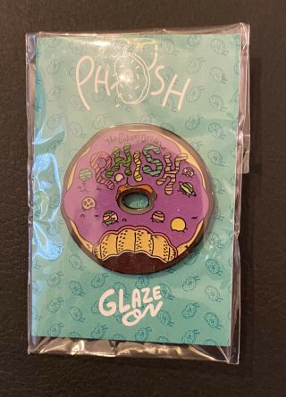 Phish Bakers Dozen Pin Msg Nyc 8/1/17 Maple Doughnut Limited Edition Official