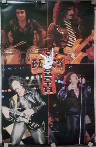 Black Sabbath W/ Ronny James Dio Poster 1982 Approx 24 X 34