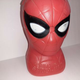 Vintage The Spider - Man Halloween Bucket 1979 Marvel Renzi USA Blow Mold 2