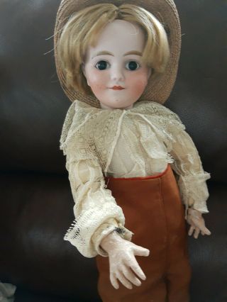 French Character Poulbot Type Bisque Head Doll Rare and Wonderful 3