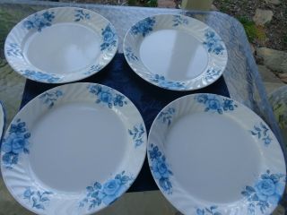 Corning Corelle Blue Velvet Dinner Plates Set Of 4
