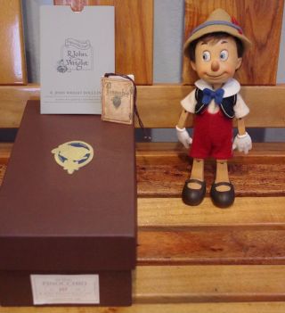 R.  John Wright Wooden Pinocchio Doll