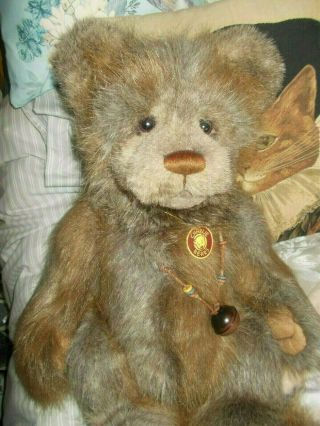 Charlie Bear Woodford Rare Bear.  With Tags On Stunning Bear