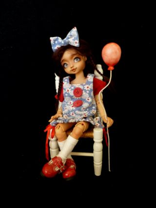 Creamsoda Rhonda Ingram Yosd 10 " Bjd Doll Lily Bjd Full Set & Face Up Tan Ooak