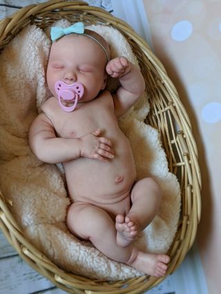Williams Nursery Reborn Baby Girl Doll Realborn June Sleeping Realistic Newborn