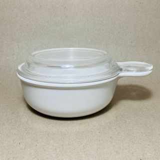 Vintage Corning Ware Grab It Bowl P - 150 - B & C White Pyrex Glass Lid Near