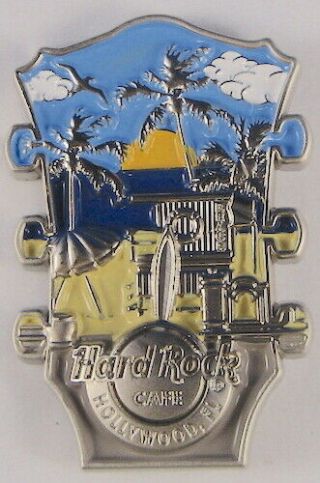 Hard Rock Cafe Hollywood,  Fl Core 3d Cityscape Headstock Series Pin 2020