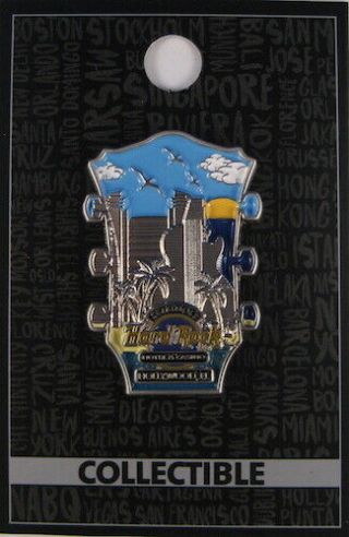 Hard Rock Hotel Hollywood,  FL Core 3D Cityscape Headstock Series Pin 2020 2