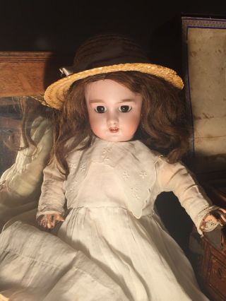 Antique French DEP Jumeau Doll w/ wardrobe exquisite beauty 2