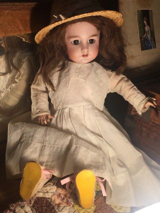 Antique French DEP Jumeau Doll w/ wardrobe exquisite beauty 3