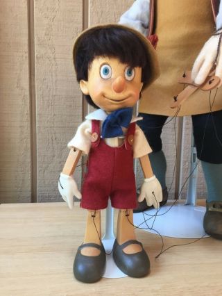 R John Wright Disney Gepetto & Pinocchio Marionette - Series I,  74 of 500 w/COA 3