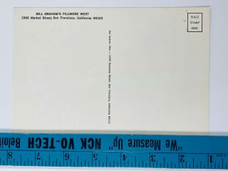 VTG Bill Graham BG 170 OPC - A Led Zeppelin Avocado Tuten Pynchon Postcard 2