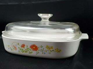 Corningware Wildflower 2.  5 Liter,  A - 10 - B With Lid And