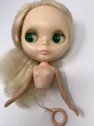 Kenner Blythe Doll Blonde Color Changing Eyes Parts/head/arms Vintage 1972 Rare
