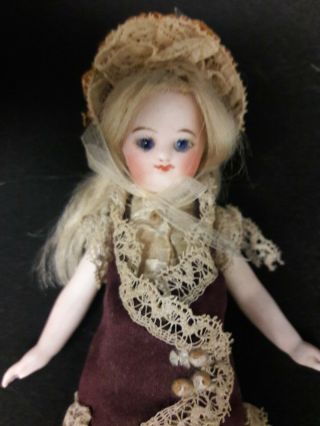 Antique French All Bisque Doll,  So - Called Mignonette 3