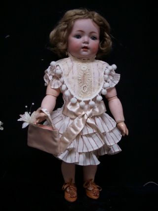 19 " Antique German Doll - Simon Halbig K R 121 - Toddler Body -