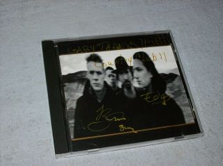 U2 Bono & Edge Hand Signed Autographed The Joshua Tree Cd Guaranteed