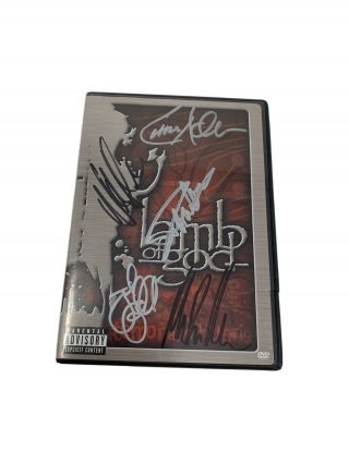 Signed Lamb Of God Terror And Hubris Dvd Autographed