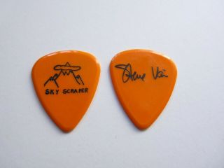 Steve Vai David Lee Roth Sky Scraper 1988 Tour Issued Guitar Pick Orange