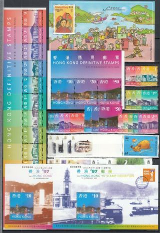 Y2199/ British Hong Kong – 1996 / 1997 Mnh Modern Lot – Cv 140 $