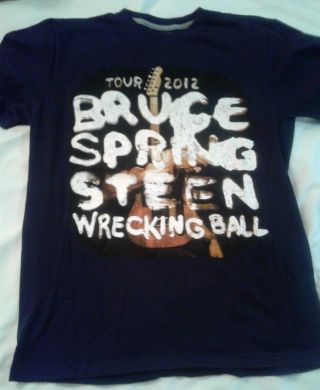 Bruce Springsteen Wrecking Ball 2012 Tour Concert T - Shirt Medium,