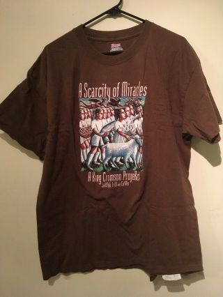 King Crimson A Scarcity Of Miracles Robert Fripp Band Concert Tour Shirt Prog Xl