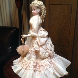 Lovely Vintage/antique French Fashion Doll Dress