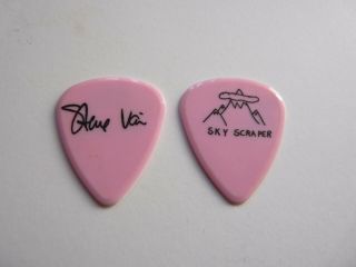 Steve Vai David Lee Roth Sky Scraper 1988 Tour Issued Guitar Pick Pink