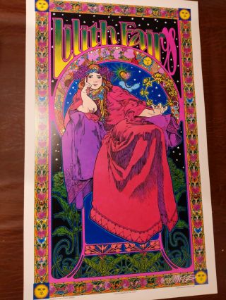 1998 Lilith Fair Handbill Signed By Bob Masse.  " Four Corners Of The Heart "