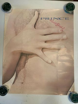 Vtg Prince Lovesexy Record Store Promo Poster 1988 1980s Rolled