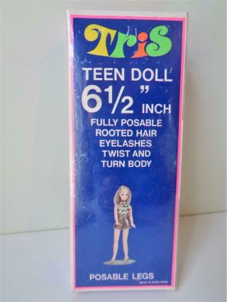 NRFB 1970 TRIS Clone Doll in Dawn Outfit 6.  5 