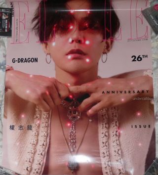 G - Dragon Elle Cover People 2017 Taiwan Promo Giant Poster (bigbang Gd)