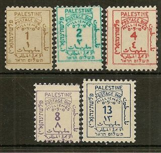 Palestine 1923 Postage Due Sgd1/5