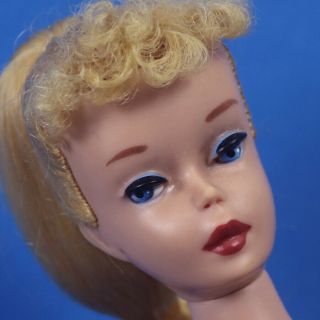 Vintage Mattel 4 Blond Ponytail Barbie With Nipples :)