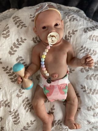 23” Full Body Silicone Baby Girl 12 Lbs