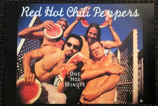 Red Hot Chili Peppers One Hot Minute 24x36original Promo Poster Jane 