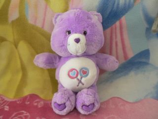 Like 13 " Plush Purple Share Care Bear Lollipop Hearts Baby Boy Girl Toy