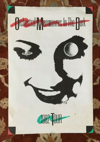 Orchestral Manoeuvres In The Dark 1982 Tour Rare Promotional Poster Omd