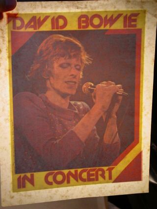 David Bowie Live In Concert Vintage 1970 