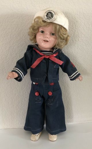 Vintage Ideal Shirley Temple Composition Doll 16”